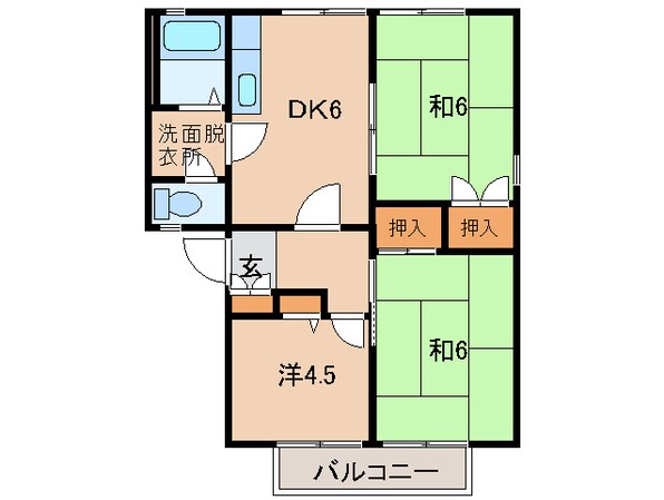 グリーンフル大淀の物件間取画像